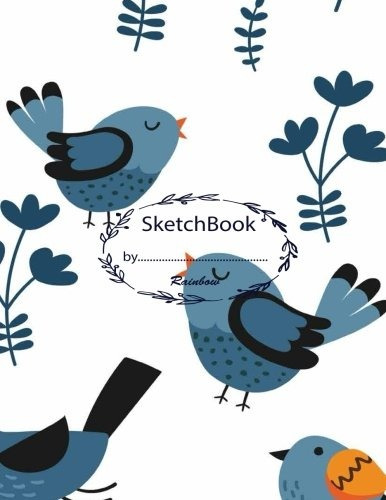 Sketchbook Birds Cover Blank Pages, Extra Large (85 X 11) In