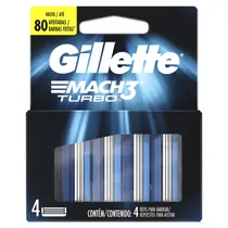 Comprar Repuestos Para Afeitar Gillette Mach3 Turbo 4 Unidades