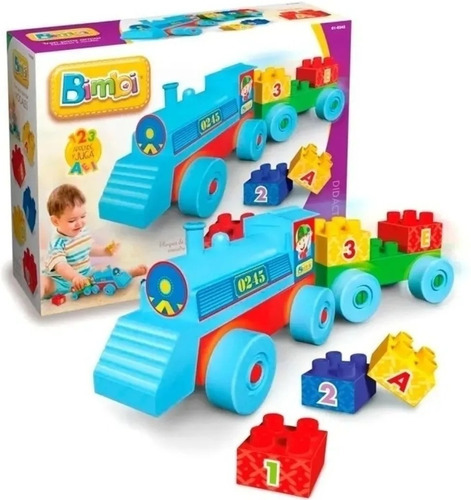 Tren Para Armar Bimbi Con Numeros Y Vocales Planeta Juguete