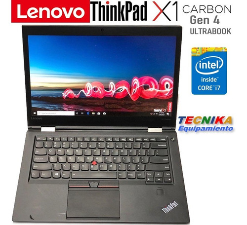 Imagen 3 de 8 de Notebook Lenovo Thinkpad X1 Carbon 4gen I7-6600u 16gb 512gb