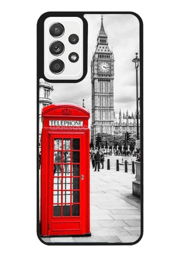 Funda Protector Para Samsung Londres Telefono Rojo Reloj 