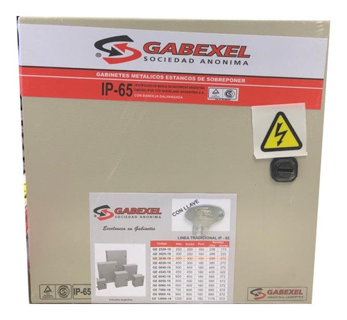 Gabinete Metalico Estanco Ip65 Tradicional 300x300x160mm