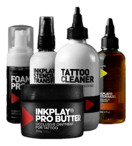 Inkplay Tattoo Pack Pro: Stencil, Cleaner, Foam, Butter