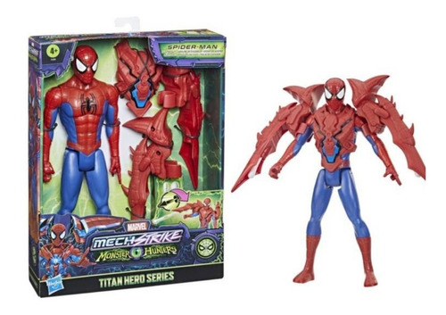 Figura Marvel Monster Strike Spiderman Armadura De Caza