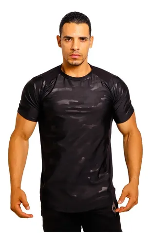 Playera Deportiva Hombre Manga Corta Estampada Fenix Fit