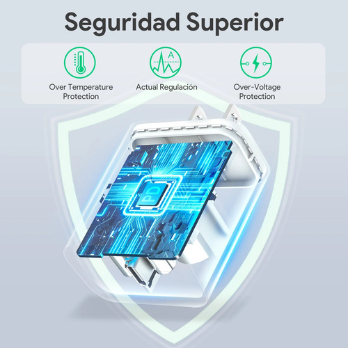 Cargador De Pared Salida Usb Tipo C Carga Rápida 20w Turbo