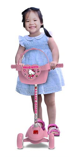 Patinete Skatenet Hello Kitty Bandeirante