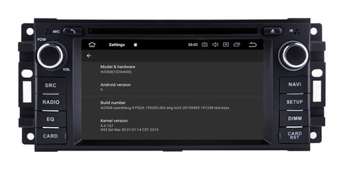 Radio Gps Bluetooth Dodge Journey Android 9.0 64gb 4gb