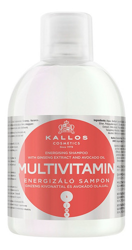 Kallos Shampoo Multivitamin 1000ml Energizante