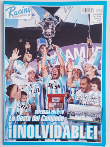 Racing La Fiesta Del Campeon!! - Reviposter De Coleccion Fs