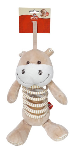 Imagen 2 de 6 de Vaca Con Resorte Vaquita Y Sonido Para Bebes Plush La Plata