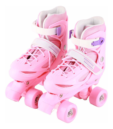 Patines Roller De 4 Ruedas Ajustable Doble Para Mujer
