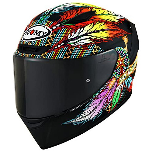 Casco Moto Suomy Track-1 Chieftain Negro Md