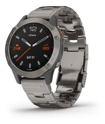 Reloj Garmin Fenix 6 Zafiro Malla Titanio Gps Smartwatch