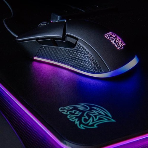 Imagen 6 de 7 de Mouse De Juego Thermaltake Ttesports Iris Rgb 5000 Dpi Color Negro