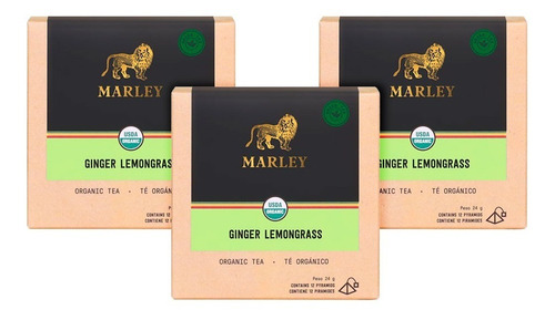 Pack Marley Ginger Lemongrass - Té Verde X3