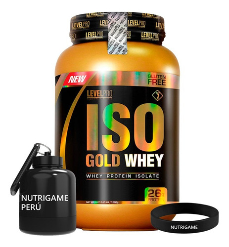 Proteina Isolate Iso Gold Whey 1.1kg Level Pro Tienda Fisica