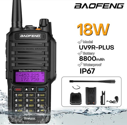 Radio Baofeng Dual Band Uv9r-plus 18w