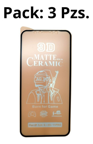 Protector Pantalla Ceramica Mate iPhone X / Xs / 11 Pro Tien