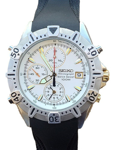 Ultra Raro Antigo Relógio Seiko 7t32-6m20 Chrono Alarme