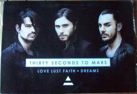 Afiche Original 30 Seconds To Mars, Love Lust Faith