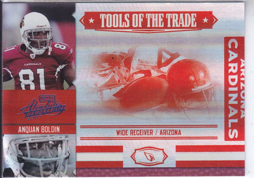 2007 Absolute Tott Red Spect Anquan Boldin Wr Cards 12/25