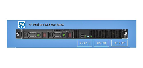 Servidor Hp Proliant Dl320e Gen8 Rack 1u Hd1tb 16gb Ecc