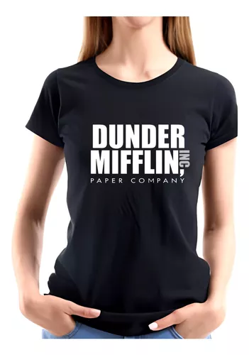 Camiseta Dunder Miflin preto The Office em promoção