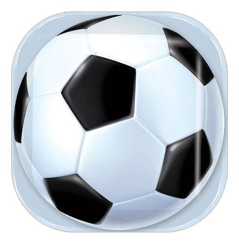 Plato Grande Cuadrado 24cm Balones Soccer Futbol - Soccer77