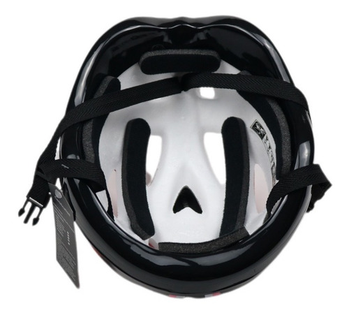 Imagem 7 de 7 de Kit Rosa Capacete Joelheira Cotoveleira Munhequeira Infantil
