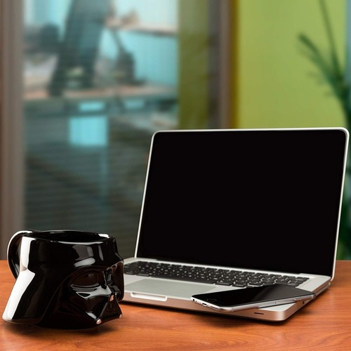 Taza Café Darth Vader Star Wars Disney Cerámica 3d 473ml Negro