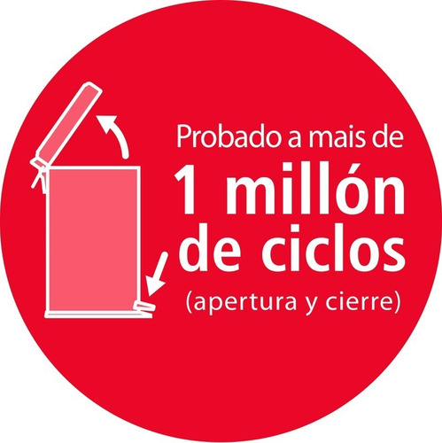 Cesto Tacho De Basura Tramontina de 30 litros de Acero Inoxidable Con Pedal