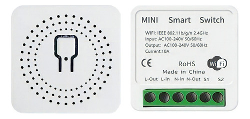 Switch Interruptor Wifi Domotica Inteligente 16a Smartlife Color Blanco