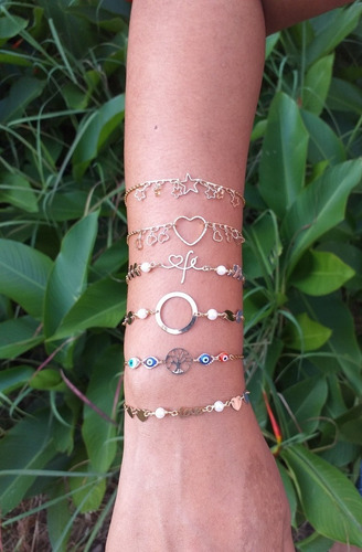 Imagen 5 de 10 de Pulseras Brazaletes Y Collares Para Dama En Acero Inoxidable