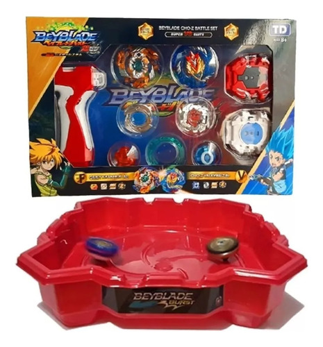 Set Beyblade Burst. Super Completo Con Estadio Rojo Unico!!