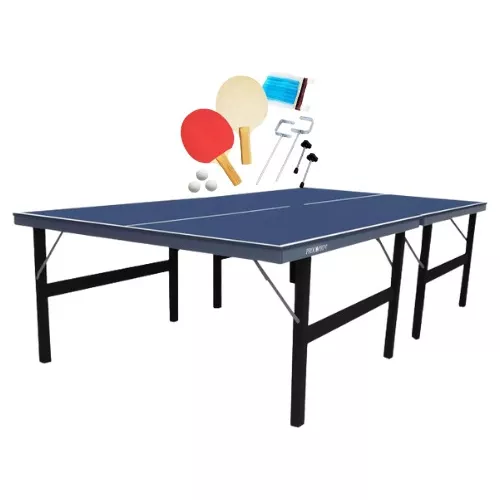 Mini Mesa de Ping Pong 15mm MDP com 2 Raquetes 1 Bolinha Rede e Suporte  Procópio