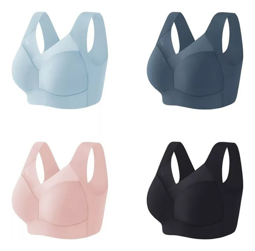 4pcs Sujetador Deportivo Mujer, Máxima Comodidad