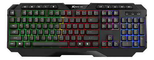 Teclado Gamer En Español Luces Led Rgb Colores Usb Gaming ® Color del teclado Negro Idioma Español Latinoamérica