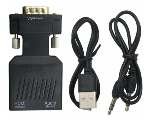 Unbrella Vga Hdmi Dama Adaptador 1080p Audio Video Pc Tv