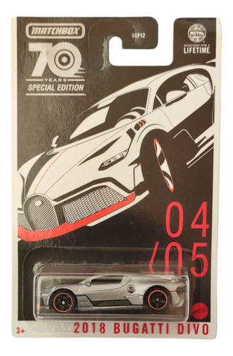 Bugatti Divo Matchbox Supercar Original Edición Especial