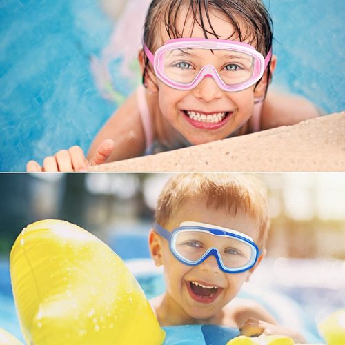 2 Pcs Gafas De Natación Para Niños, Lentes De Natación Con