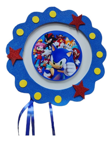Piñata Decoración Sonic Cumpleaños Niño