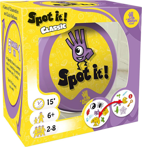 Zygomatic Spot It! Juego De Cartas Clásico | Juego Para Niño