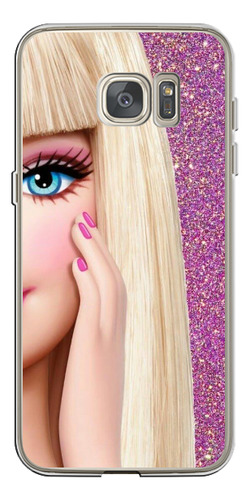 Capa Capinha Para Samsung Galaxy S7 Edge Barbie Cara Metade