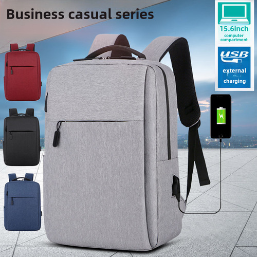 Mochila Para Laptop Sencilla De Gran Capacidad Empresarial