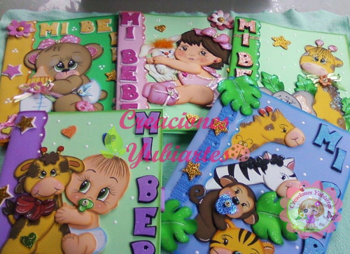 Carpetas Decoradas En Foami, Control Prenatal Personalizadas