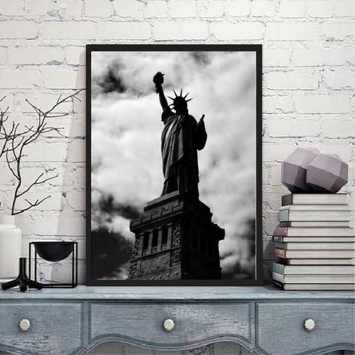 Quadro Decorativo Fotografia Estátua Da Liberdade 45x34cm