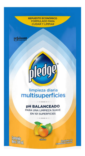 Pledge limpiador multisuperficies con ph balanceado de 500ml