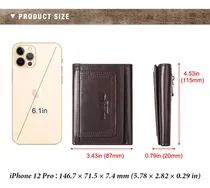 Comprar Tarjetero De Cuero,cartera Para Hombre Rfid Bloqueo Antirrobo Tarjetero Para Caballero Plegable,con Bolsillo De Moneda Cierre Del Imán Billetera,para Efectivo Y Monedas,carteras Para Hombre Regalo