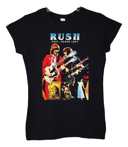 Polera Mujer Rush Exit Stage Left Live Rock Abominatron